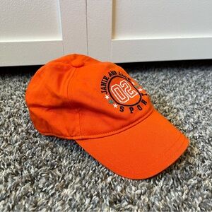 Janie And Jack Sport Infant Toddler Orange Baseball Cap Size 12-24‎ Months